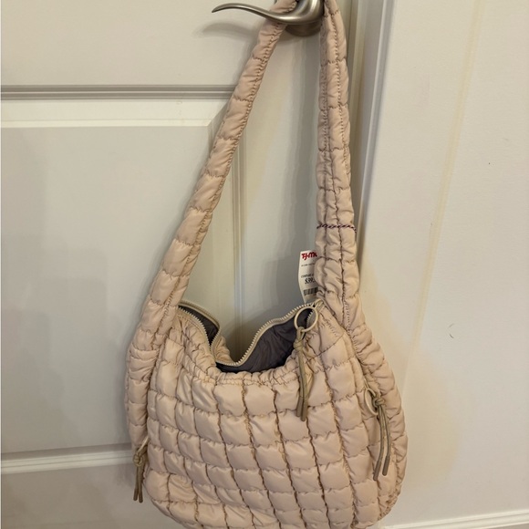 Urban Expressions Handbags - Urban Expressions Quilted Shoulder Bag in Light Nude NWT